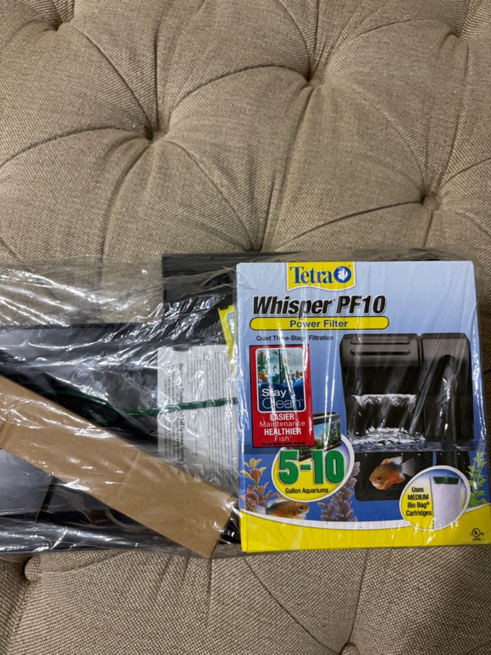 Tetra Whisper PF10 Power Filter with Lid, light and net